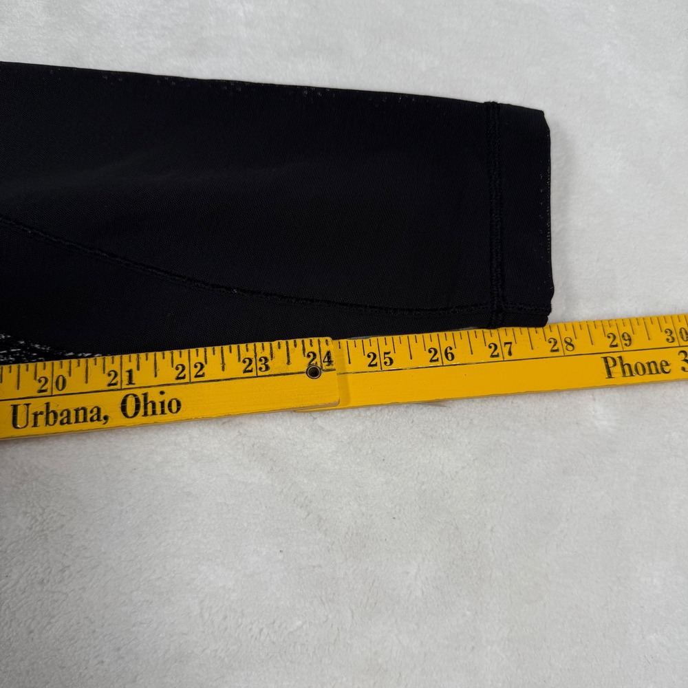 Lululemon Fit Physique Rise Pants Black White Luon Print Pockets Size 2 - Picture 6 of 6